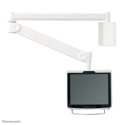 Neomounts FPMA-HAW100HC - Bracket - full-motion - for LCD display - medical - white - screen size: 10"-30" - wall-mountable