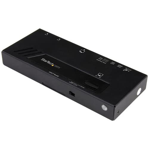 StarTech.com 2-Port HDMI Automatic Video Switch - 4K 2x1 HDMI Switch with Fast Switching, Auto-Sensing and Serial Control (VS221HD4KA) - Video/audio switch - 2 x HDMI - desktop