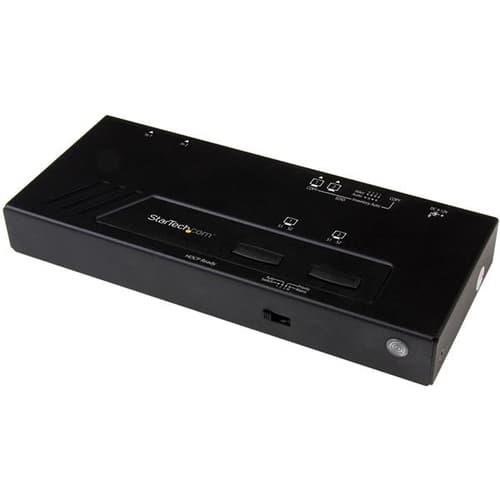 StarTech.com 2x2 HDMI Matrix Switcher - 4K UltraHD HDMI Switch with Fast Switching, Auto-Sensing and Serial Control (VS222HD4K) - Video/audio switch - 2 x HDMI - desktop
