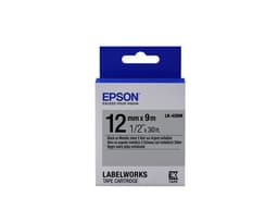 Epson LabelWorks LK-4SBM - Black on metallic silver - Roll (1.2 cm x 9 m) 1 roll(s) label tape - for LabelWorks LW-1000, 300, 400, 600, 700, 900, K400, Z700, Z710, Z900
