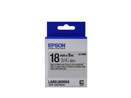 Epson LabelWorks LK-5SBE - Black on matte silver - Roll (1.8 cm x 9 m) 1 roll(s) label tape - for LabelWorks LW-1000, LW-400, LW-600, LW-700, LW-900, LW-K400, LW-Z700, LW-Z710, LW-Z900