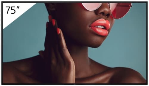 Sony Bravia Professional Displays FW-75BZ40L - 75" Diagonal Class BZ40L Series LED-backlit LCD display - digital signage - Android TV - 4K UHD (2160p) 3840 x 2160 - HDR - Direct LED