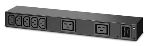 APC Basic Rack PDU AP6120A - Power distribution unit (rack-mountable) - AC 100-240 V - input: IEC 60320 C20 - output connectors: 9 (power IEC 60320 C13, IEC 60320 C19) - for P/N: SMTL1000RMI2UC, SMX1000C, SMX1500RM2UC, SMX1500RM2UCNC, SMX750C, SMX750CNC