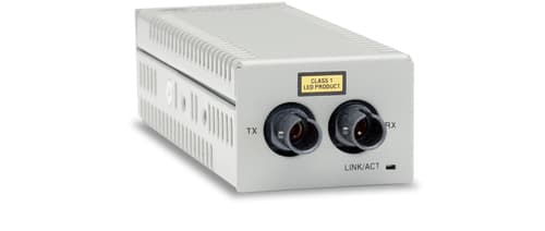 Allied Telesis AT DMC100/ST - Fibre media converter - 100Mb LAN - 100Base-FX, 100Base-TX - RJ-45 / ST multi-mode - up to 2 km - 1310 nm