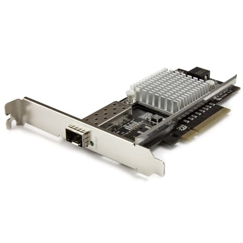 StarTech.com 10G Network Card - MM/SM - 1x Single 10G SPF+ slot - Intel 82599 Chip - Gigabit Ethernet Card - Intel NIC Card (PEX10000SFPI) - Network adapter - PCIe 2.0 x8 - 10GbE - 10GBase-LR, 10GBase-SR, 10GBase-LRM - black - for P/N: SFP10GBBXDST, SFP10GBBXUST, SFP10GBLRMST, SFP10GBLRST, SFP10GBSRST, SFP10GBZRST