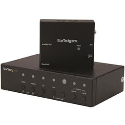 StarTech.com Multi-Input HDBaseT Extender with Built-in Switch - DisplayPort VGA and HDMI Over CAT5e or CAT6 - Up to 4K - up to 230 ft (STDHVHDBT) - Video/audio extender - HDMI - over CAT 5e/6 - up to 70 m