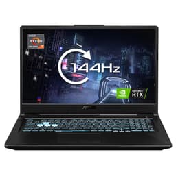 ASUS TUF Gaming A17 FA706NF-HX006W - AMD Ryzen 5 - 7535HS / up to 4.55 GHz - Win 11 Home - GF RTX 2050 - 16 GB RAM - 512 GB SSD NVMe - 17.3" 1920 x 1080 (Full HD) @ 144 Hz - Gigabit Ethernet - Wi-Fi 6, Bluetooth - graphite black
