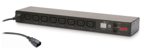 APC Switched Rack PDU AP7920B - Power distribution strip - AC 200/208/230 V - 2300 VA - Ethernet - input: IEC 60320 C14 - output connectors: 8 (power IEC 60320 C13) - 1U - 19" - black - for P/N: SMTL1000RMI2UC, SMX1000C, SMX1500RM2UC, SMX1500RM2UCNC, SMX750C, SMX750CNC
