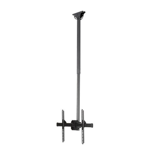 StarTech.com Ceiling TV Mount - 3.5' to 5' Pole - Full Motion - Supports Displays 32� to 75" - For VESA Mount Compatible TVs (FLATPNLCEIL) - Bracket - for flat panel - steel - black - screen size: 32"-75" - ceiling mountable - for P/N: HDMIPLATE
