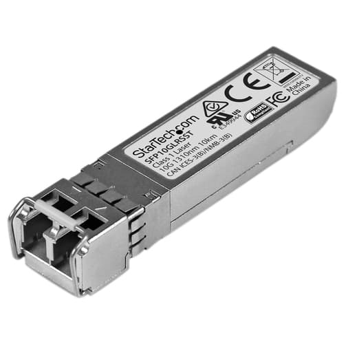 StarTech.com Cisco SFP-10G-LR-S Compatible SFP+ Module, 10GBASE-LR, 10GbE Single Mode (SMF) Fiber SMF Optic Transceiver, 10GbE SFP+ LC Connector, 10km, 1310nm, DDM, Cisco Firepower, ASR9000 - Lifetime Warranty (SFP10GLRSST) - SFP+ transceiver module (equivalent to: Cisco SFP-10G-LR-S) - 10GbE - 10GBase-LR - LC single-mode - up to 10 km - 1310 nm