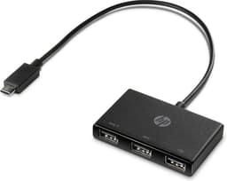 HP USB-C to USB-A - Hub - 3 x SuperSpeed USB 3.0 - desktop - for Elite c640 G3 Chromebook Enterprise, Pavilion Aero Laptop 13-be2075ng