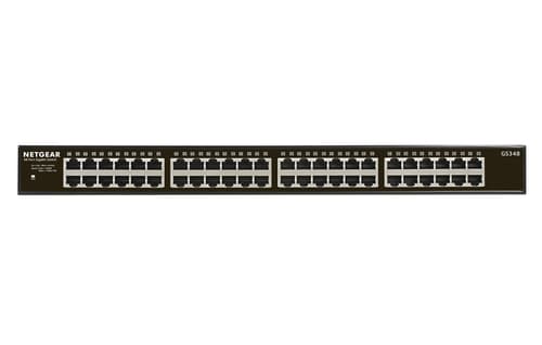 NETGEAR SOHO GS348 - Switch - unmanaged - 48 x 10/100/1000 - desktop, rack-mountable