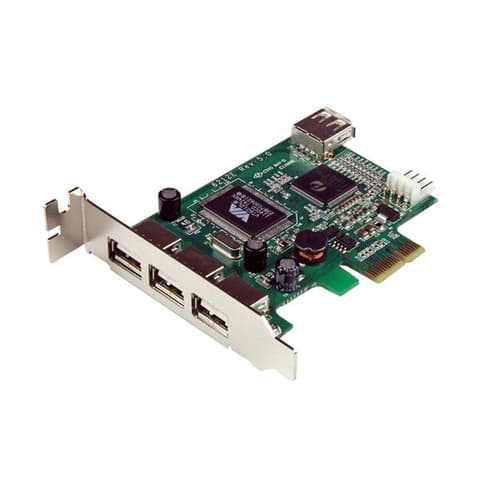 StarTech.com 4 Port PCI Express Low Profile High Speed USB Card - PCIe USB 2.0 Card - PCI-E USB 2.0 Card (PEXUSB4DP) - USB adapter - PCIe low profile - USB, USB 2.0 - 4 ports - for P/N: ST4200MINI2