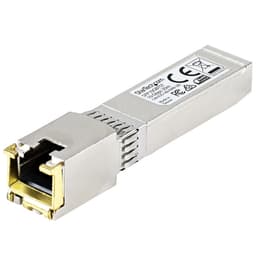 StarTech.com MSA Uncoded Compatible SFP+ Module, 10GBASE-T, SFP to RJ45 (Copper) for Cat6 and Cat5e, 10GE Gigabit Ethernet SFP+, RJ-45 (Copper) 30m, 10Gbps Transceiver SFP+ Copper Module - Lifetime Warranty (SFP10GBTST) - SFP+ transceiver module - 10GbE - 10GBase-T, 10GBase-X - RJ-45 - up to 30 m - TAA Compliant - for P/N: PEX10GSFP