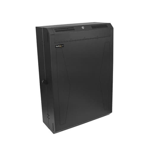 StarTech.com 6U Wall Mount Network Cabinet - Vertical Wall Mount Patch Panel Rack - 30" Server Room Cabinet (RK630WALVS) - Rack enclosure cabinet - wall mountable - black - 6U
