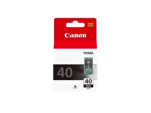 Canon PG-40 - 0615B001 - 1 x Black - Ink tank - For FAX JX210, PIXMA iP1800,iP1900,iP2600,MP140,MP190,MP210,MP220,MP470,MX300,MX310