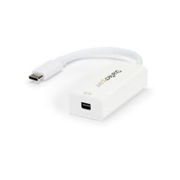 StarTech.com USB-C to Mini DisplayPort Adapter - 4K 60Hz - White - USB 3.1 Type-C to Mini DP Adapter (CDP2MDP) - Adapter - 24 pin USB-C (M) to Mini DisplayPort (F) - USB 3.1 / Thunderbolt 3 / DisplayPort 1.2 - 18 cm - passive, 4K60Hz (3840 x 2160) support - white