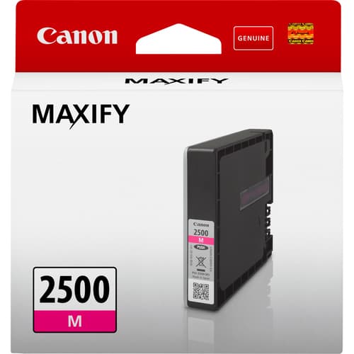 Canon PGI-2500M - 9.6 ml - magenta - original - ink tank - for MAXIFY iB4050, iB4150, MB5050, MB5150, MB5155, MB5350, MB5450, MB5455