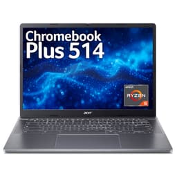 Acer Chromebook Plus 514 CBE574-1 - AMD Ryzen 5 - 7520C / up to 4.3 GHz - Chrome OS - Radeon 610M - 8 GB RAM - 256 GB SSD NVMe, 3D Triple-level Cell (TLC) - 14" IPS 1920 x 1200 - Wi-Fi 6E - steel grey - kbd: UK