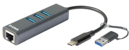 D-Link DUB-2332 - Network adapter - USB-C / Thunderbolt 3 - Gigabit Ethernet x 1