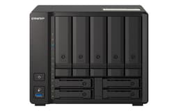 QNAP TS-H973AX-8G - NAS server - 9 bays - SATA 6Gb/s - RAID 0, 1, 5, 6, 10, 50, JBOD, 60, RAID TP - RAM 8 GB - 2.5 Gigabit Ethernet / 10 Gigabit Ethernet - iSCSI support