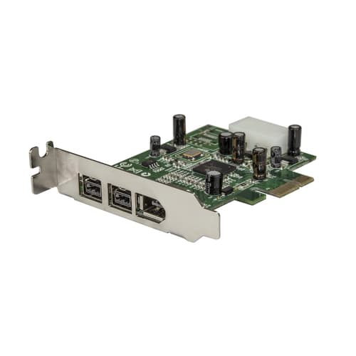 StarTech.com 3 Port 2b 1a Low Profile 1394 PCI Express FireWire Card Adapter - FireWire adapter - PCIe low profile - FireWire 800 - 2 ports + 1 x FireWire