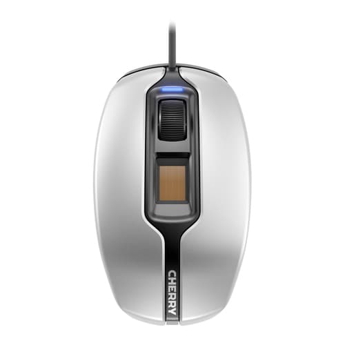 CHERRY MC4900 - Mouse - right and left-handed - optical - 3 buttons - wired - USB - silver/black
