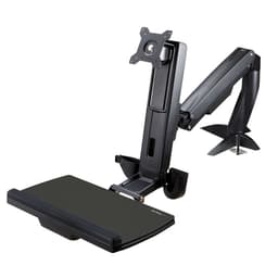 StarTech.com Sit Stand Monitor Arm, Desk Mount Adjustable Sit-Stand Workstation Arm for Single 34" VESA Mount Display, Ergonomic Articulating Standing Desk Converter with Keyboard Tray - Stand Up Office Desk (ARMSTSCP1) - Mounting kit (base plate, column, grommet plate, keyboard tray, washers, monitor arm, clamp bracket, base, base pad) - for monitor / keyboard - screen size: up to 24" - desktop - for P/N: LAPTOP-SIT-STAND
