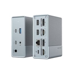 Hyper HyperDrive GEN2 - Docking station - USB-C - 2 x HDMI, 2 x DP - 1GbE