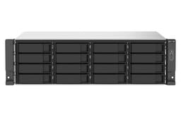 QNAP TS-1673AU-RP - NAS server - 16 bays - rack-mountable - SATA 6Gb/s - RAID 0, 1, 5, 6, 10, JBOD, 5 hot spare, 6 hot spare, 10 hot spare - RAM 16 GB - Gigabit Ethernet / 2.5 Gigabit Ethernet - iSCSI support - 3U