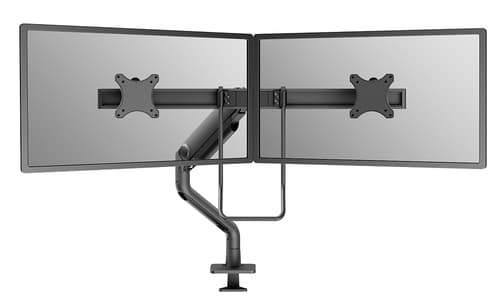 Neomounts DS75S-950BL2 NEXT One - Mounting kit (monitor arm, clamp mounting base, grommet mount) - full-motion - for 2 LCD displays - aluminium - black - screen size: 17"-32" - desk-mountable