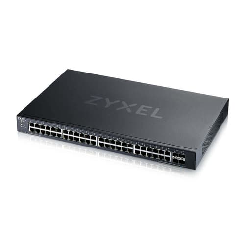 Zyxel GS1935 Series XGS1935-52 - Switch - L3 Lite - smart - 48 x 10/100/1000 + 4 x 10 Gigabit SFP+ (uplink) - rack-mountable