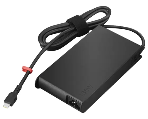 Lenovo - USB-C power adapter - AC 100-240 V - 135 Watt - black — image 1