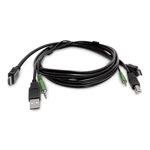 StarTech.com - Adapter cable - TAA Compliant - HDMI, 3.5mm audio jack, USB Type A male to HDMI, 3.5mm audio jack, USB Type B male
