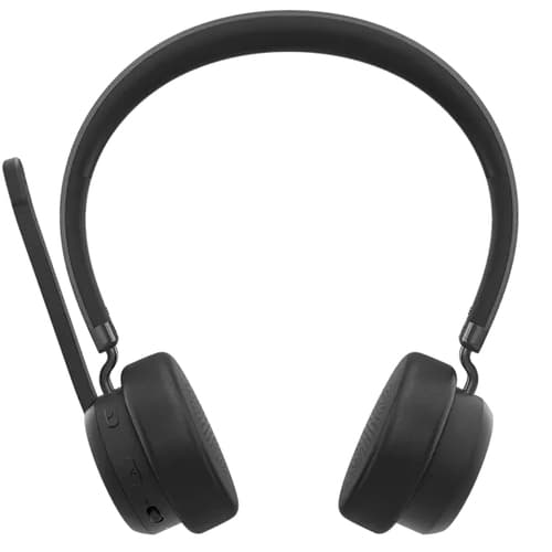 Lenovo - Headset - on-ear - wireless - black