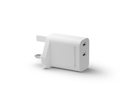 re-charge-UK Wall Chrg 2xUSB-C 25W-W — image 1