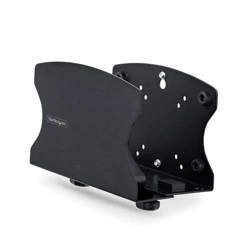 StarTech.com PC Wall Mount Bracket, For Desktop Computers Up To 40lb, Toolless Width Adjustment 1.9-7.8in (50-200mm), Heavy-Duty Steel, CPU Tower/Case Shelf/Holder, Includes Mounting Hardware and Spacers (2NS-CPU-WALL-MOUNT) - Desktop to wall/monitor mounting bracket (horizontal) - black