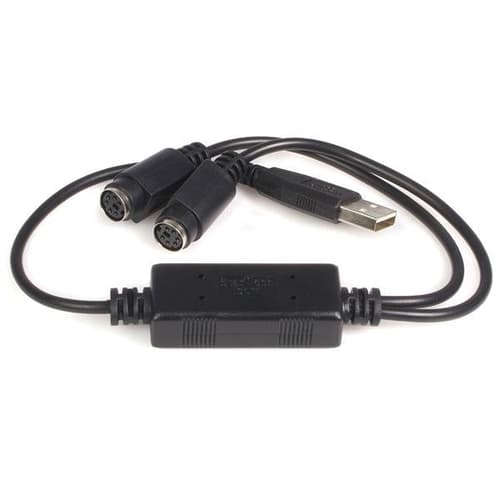 StarTech.com USB to PS/2 Adapter for Keyboard and Mouse - Keyboard / mouse adapter - USB - USBPS2PC - Keyboard / mouse adapter - USB - for P/N: PS2UTPEXT, SV221MICRO, SV211KA