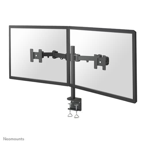 Neomounts FPMA-D960D - Mounting kit - full-motion - for 2 LCD displays - black - screen size: 10"-27" - clamp mountable, desk-mountable