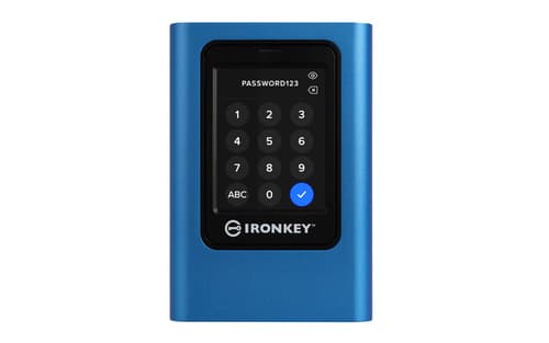 Kingston IronKey Vault Privacy 80 - SSD - encrypted - 1920 GB - external (portable) - USB 3.2 Gen 1 (USB-C connector) - 256-bit AES-XTS, FIPS 197 - TAA Compliant