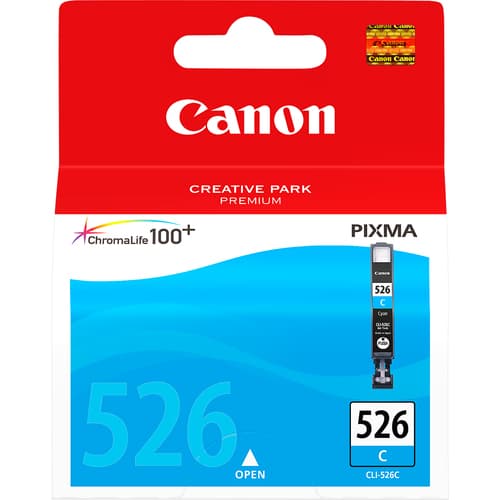 Canon CLI-526 C - 4541B001 - 1 x Cyan - Ink tank - For PIXMA iP4950,iX6550,MG5250,MG5350,MG6150,MG6250,MG8150,MG8250,MX715,MX885,MX895