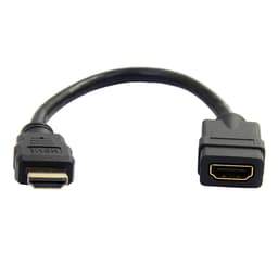 StarTech.com 6 in HDMI Extension Cable, Short HDMI Cable Male to Female, 4K HDMI Cable Extender, 4K 30Hz UHD HDMI Port Saver M/F, High Speed HDMI 1.4, 10.2Gbps Bandwidth, 30AWG, Black - HDMI Dongle Extender - HDMI cable - HDMI male to HDMI female - 15 cm - black - for P/N: CDP2HDMM2MB, DP2HDMM2MB, HDDVIMM3, HDMM1MP, HDMM2MP, HDMM3MP, HDPMM50, MDP2HDMM2MB