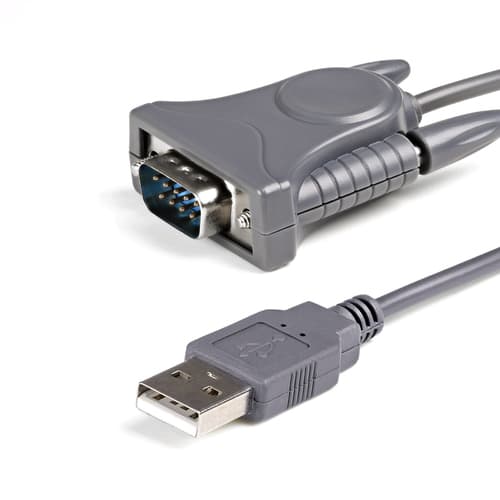 StarTech.com USB to Serial Adapter - 3 ft / 1m - with DB9 to DB25 Pin Adapter - Prolific PL-2303 - USB to RS232 Adapter Cable (ICUSB232DB25) - Serial adapter - USB 2.0 - grey