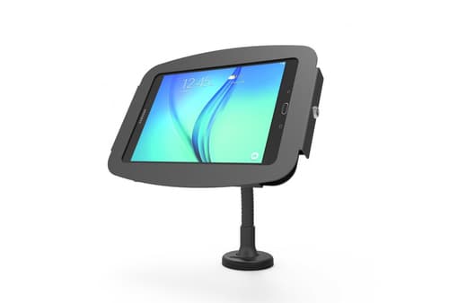 Compulocks iPad Pro 12.9" (3-6th Gen) Space Enclosure Flex Arm Mount - Mounting kit (desk stand, enclosure, flexible arm mount) - for tablet - lockable - high-grade aluminium - black - screen size: 12.9" - for Apple 12.9-inch iPad Pro (3rd generation, 4th generation, 5th generation, 6th generation)