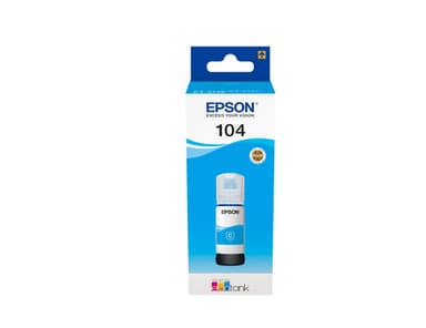 Epson Ink Cartridges, 104 4 Colour ink bottle, 1 x 65.0 ml Cyan