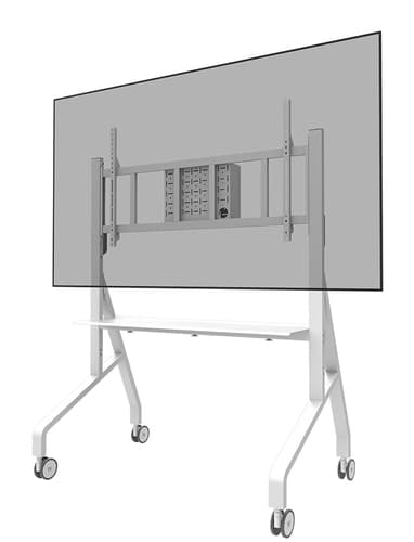 Neomounts FL50-575WH1 - Cart - sturdy - for display stand - floor stand - lockable - steel - white - screen size: 65"-110"