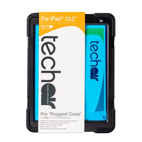 techair Xpedition - Protective case for tablet - rugged - military - silicone, polycarbonate - black