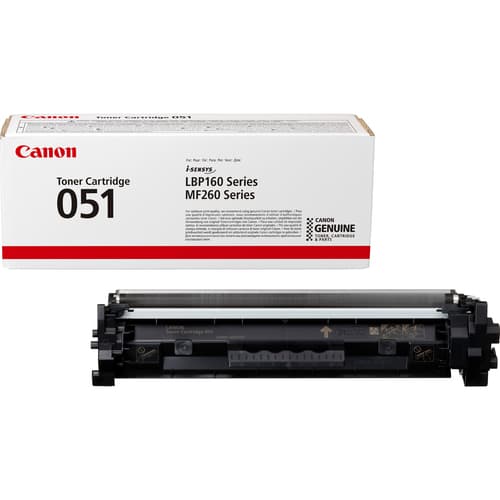 Canon 051 - Black - original - toner cartridge - for imageCLASS MF262, MF264, MF267, MF269, i-SENSYS MF264, MF267, MF269, Satera LBP161, LBP162