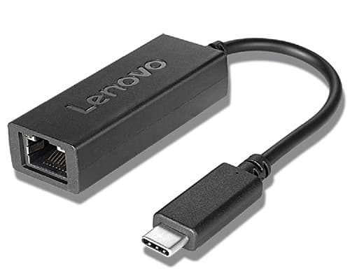 Lenovo USB-C to Ethernet Adapter - Network adapter - USB-C - Gigabit Ethernet x 1 - black - for ThinkSmart Hub 11H1