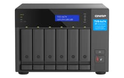 QNAP TVS-H674T - NAS server - 6 bays - SATA 6Gb/s - RAID 0, 1, 5, 6, 10, JBOD, 50 - RAM 32 GB - 2.5 Gigabit Ethernet - iSCSI support